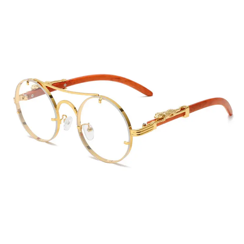 New Round Metal Sunglasses Leopard Head Anti-UV 2025 - Image 3