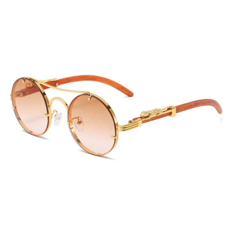 New Round Metal Sunglasses Leopard Head Anti-UV 2025 - Image 7