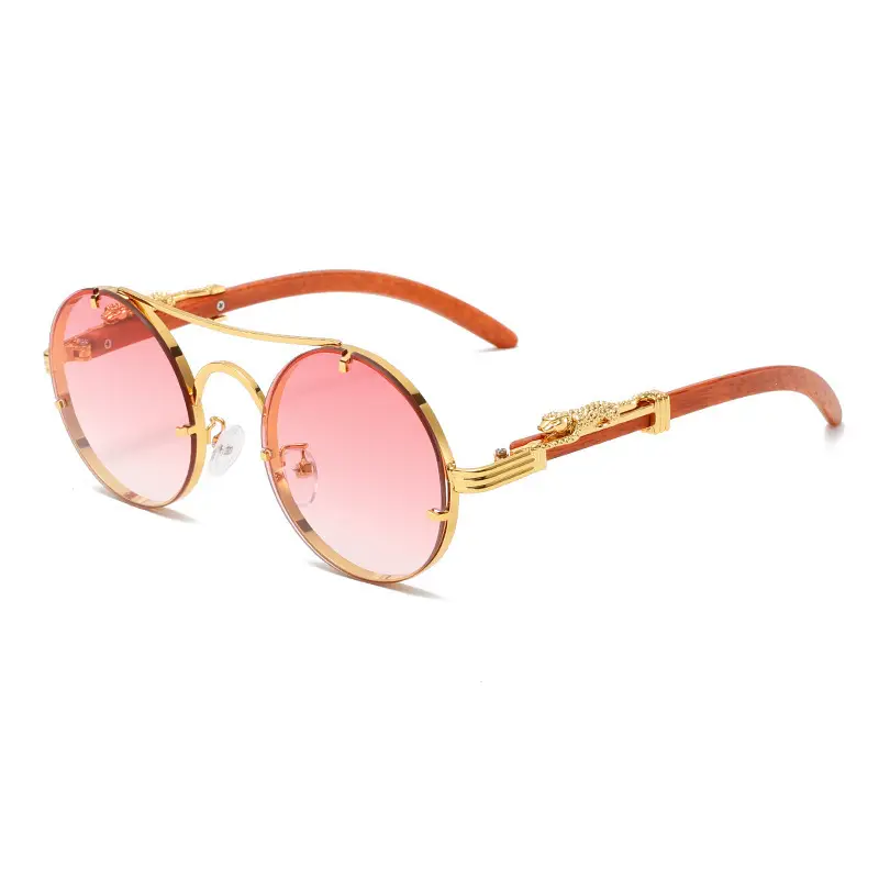 New Round Metal Sunglasses Leopard Head Anti-UV 2025 - Image 8