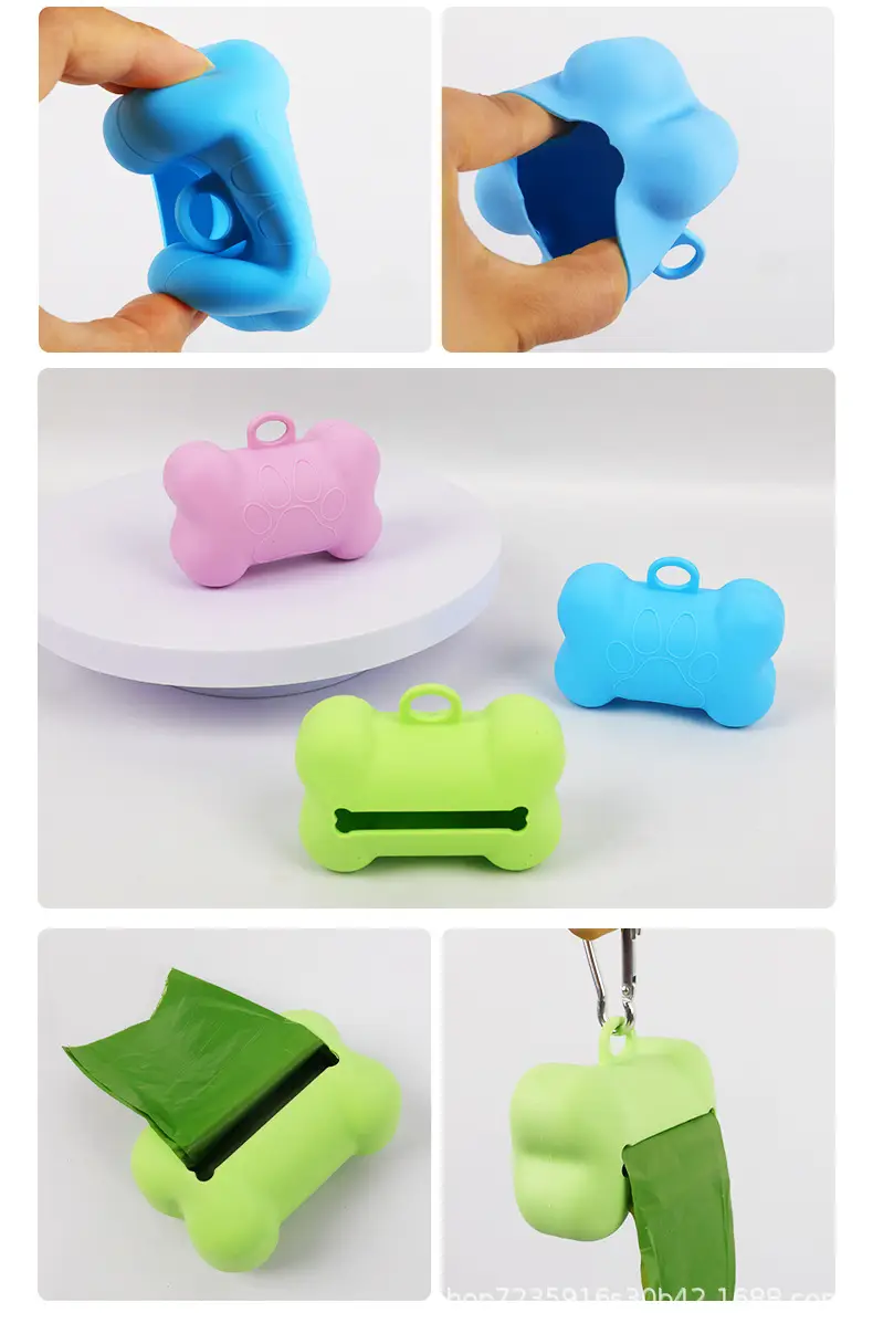Spot Pet Waste Dispenser Silicone Dog Outdoor Convenient Poop Bag Pet Supplies Poop Bag — feature 16