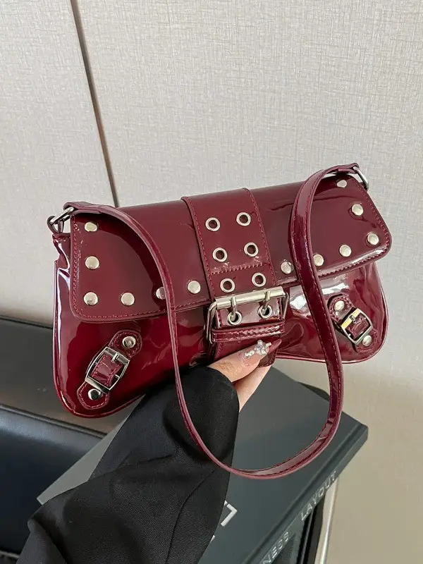 Luxury Red Korean Style Shoulder Bag for Women 2026 - Image 4