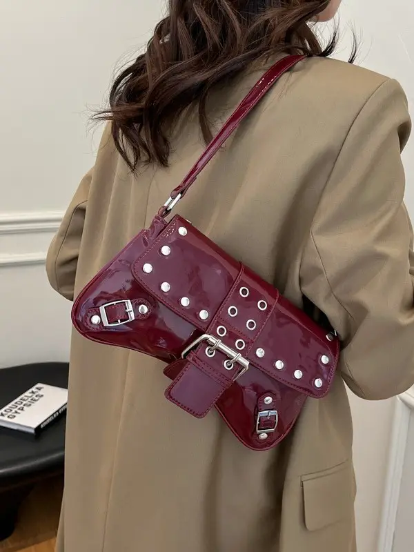 Luxury Red Korean Style Shoulder Bag for Women 2026 - Image 5