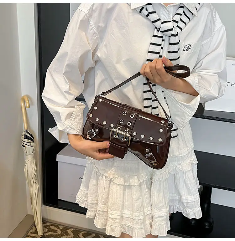 Luxury Red Korean Style Shoulder Bag for Women 2026 — feature 13