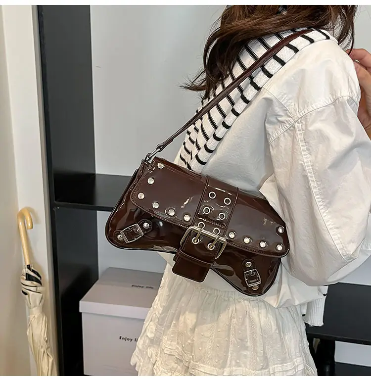 Luxury Red Korean Style Shoulder Bag for Women 2026 — feature 14