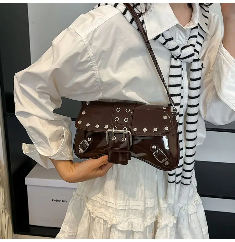 Luxury Red Korean Style Shoulder Bag for Women 2026 — feature 15