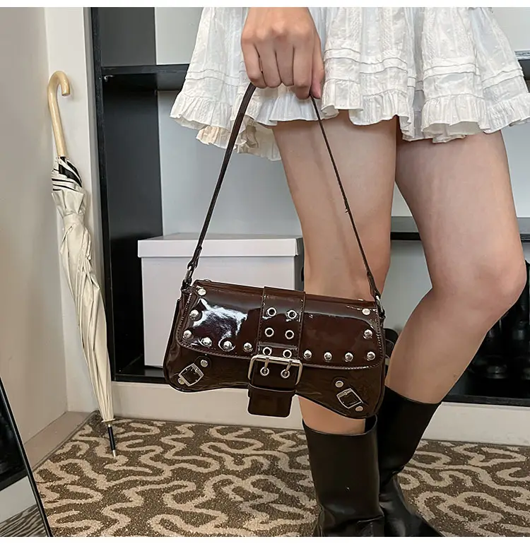 Luxury Red Korean Style Shoulder Bag for Women 2026 — feature 17