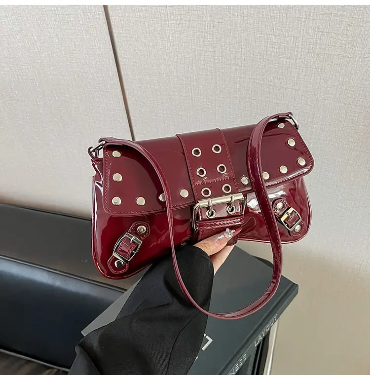 Luxury Red Korean Style Shoulder Bag for Women 2026 — feature 26