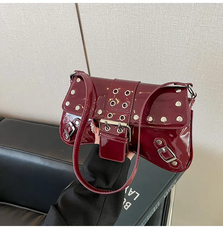 Luxury Red Korean Style Shoulder Bag for Women 2026 — feature 27