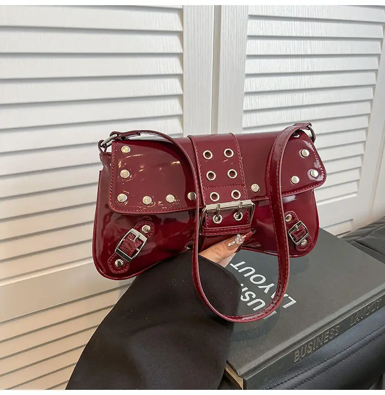 Luxury Red Korean Style Shoulder Bag for Women 2026 — feature 28