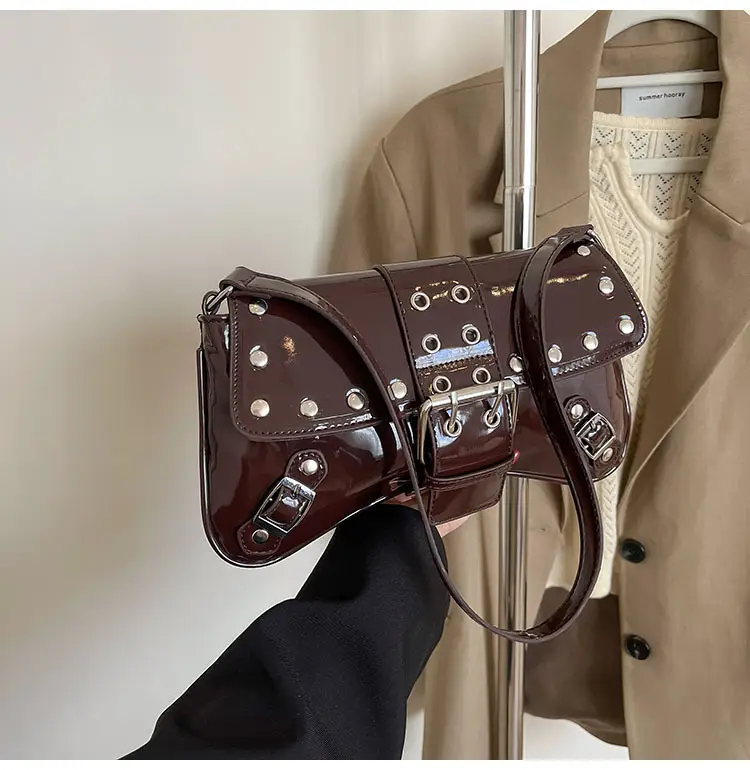 Luxury Red Korean Style Shoulder Bag for Women 2026 — feature 30