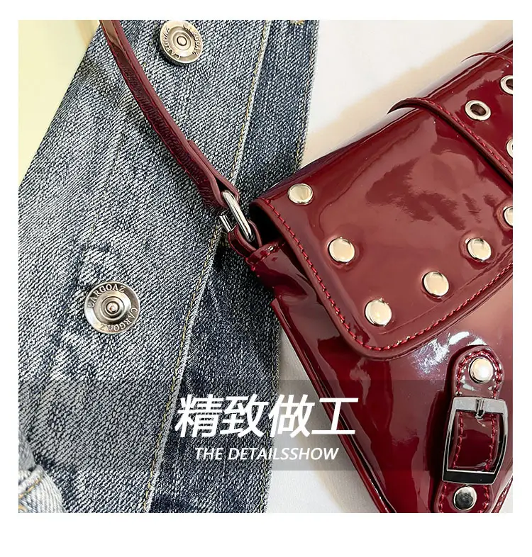 Luxury Red Korean Style Shoulder Bag for Women 2026 — feature 5