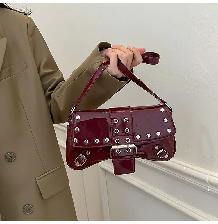 Luxury Red Korean Style Shoulder Bag for Women 2026 — feature 6