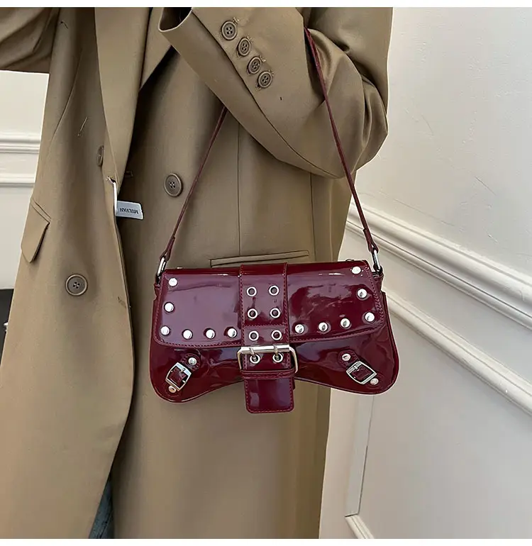 Luxury Red Korean Style Shoulder Bag for Women 2026 — feature 7