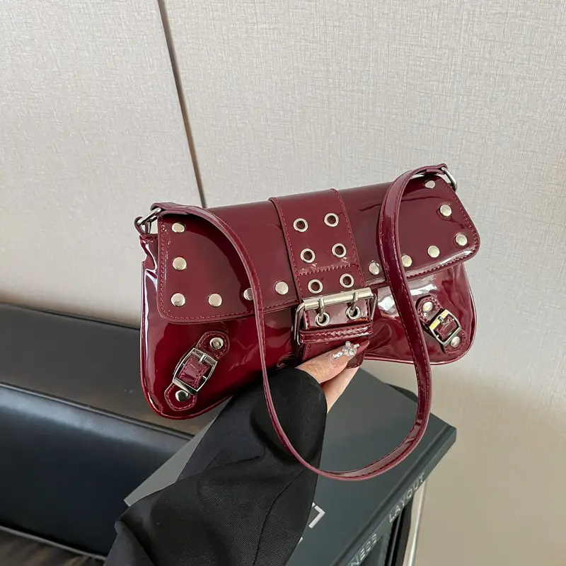 Luxury Red Korean Style Shoulder Bag for Women 2026 - Image 3