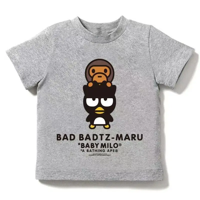 2025 Cartoon Print Kids T-Shirt Black Bad Badt Z-Maru Baby Milo — feature 2