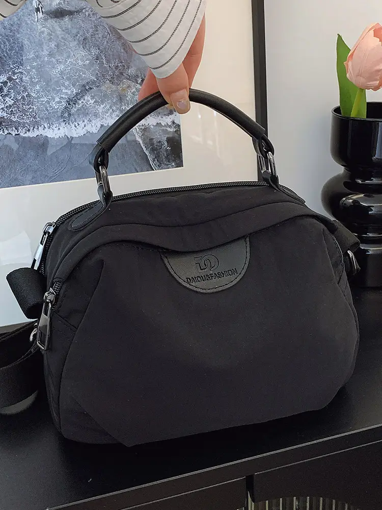 Light Beige Women's Shoulder Bag with Top Handle