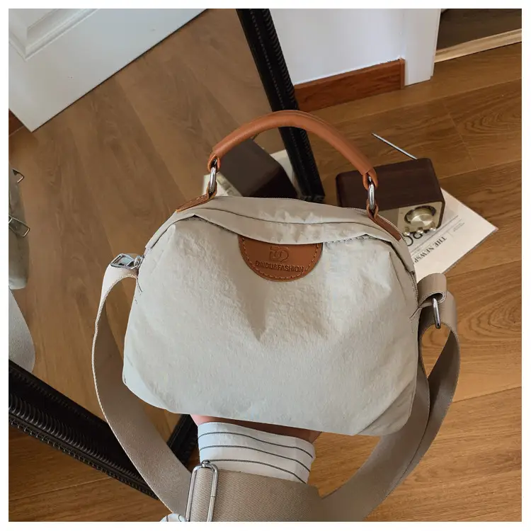 Light Beige Women's Shoulder Bag with Top Handle — feature 17
