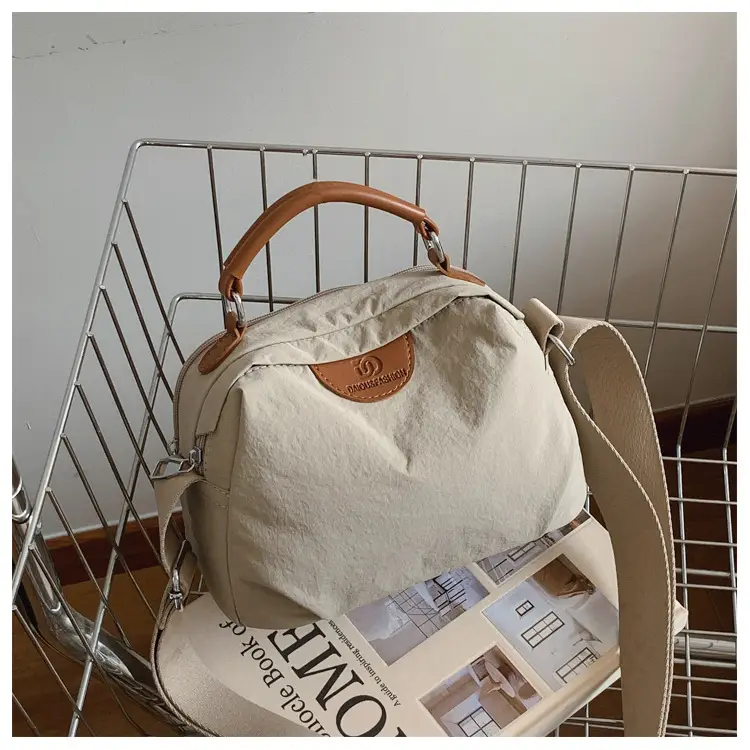Light Beige Women's Shoulder Bag with Top Handle — feature 19