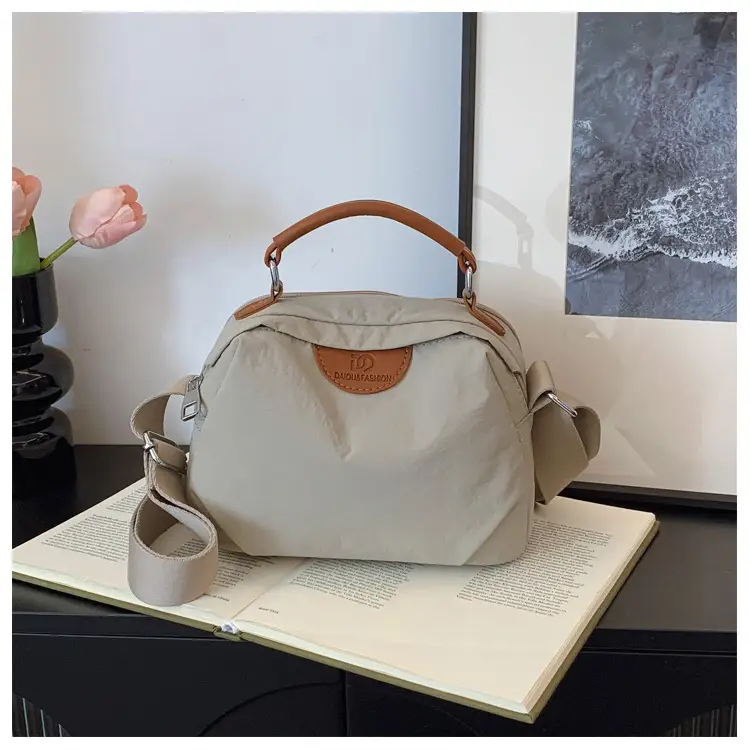 Light Beige Women's Shoulder Bag with Top Handle — feature 22