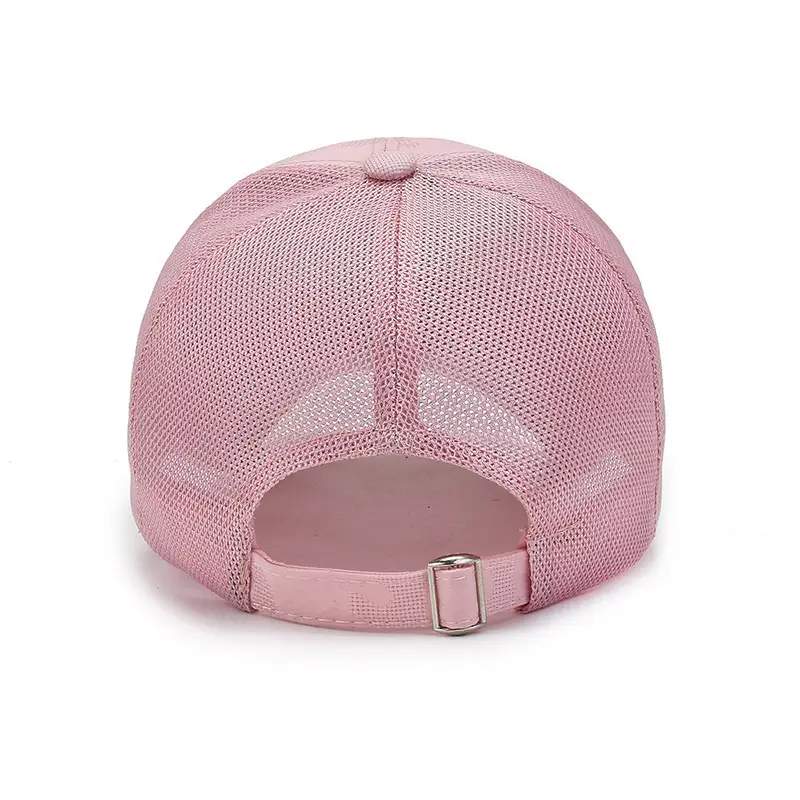 Pink Embroidered Baseball Cap for Women Sun Protection - Image 6