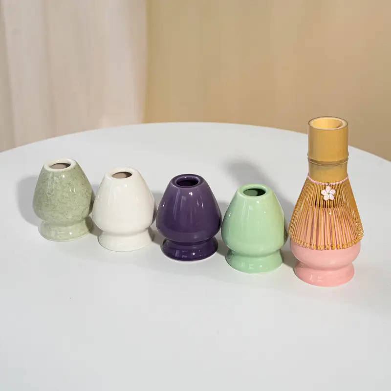 Cross-Border Japanese Matcha Tea Set 7-Piece Pink Ceramic Bowl - Image 26