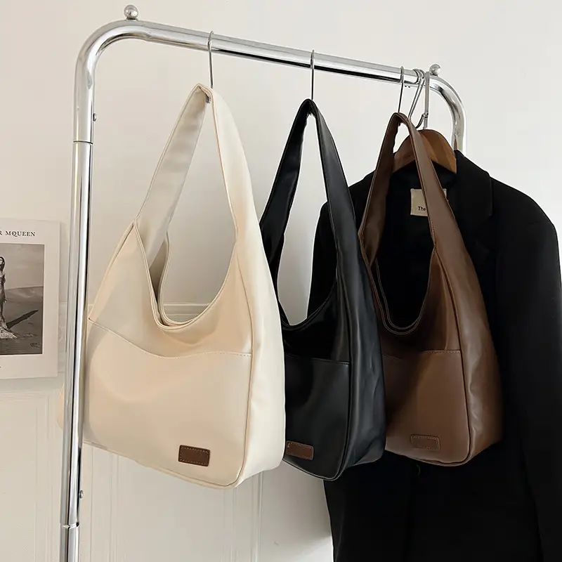 Brown Logo Print Crossbody Tote Bag - Image 7