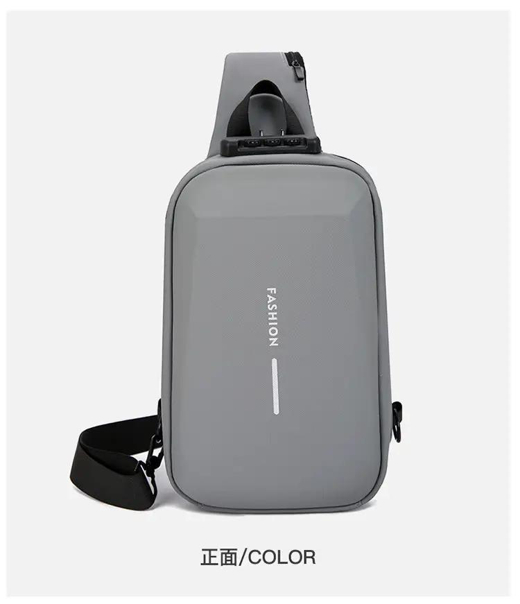 Men's Black Crossbody Bag Large Capacity Casual Luggage — feature 16