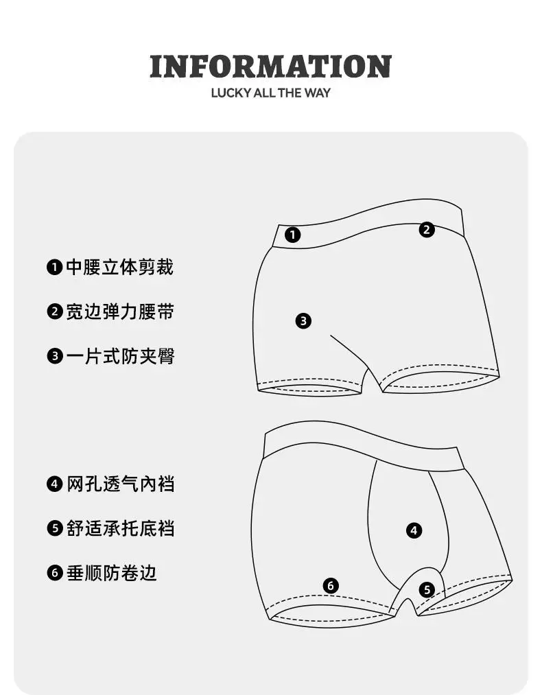 Pure Cotton Starry Sky Men's Underwear — feature 3