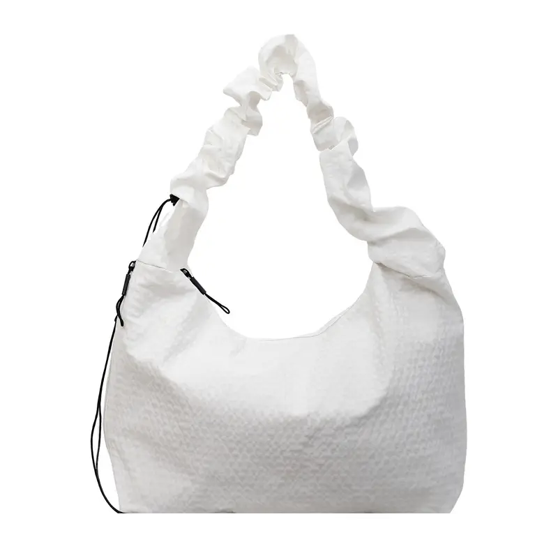 White Plaid Lazy Style Shoulder Bag for Women 2025 - Image 4