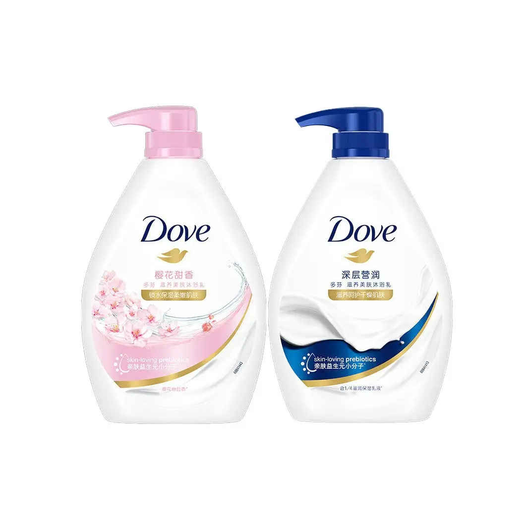 Dove Deeply Moisturizing Cherry Blossom Sweet Fragrance Nourishing Skin Milk Shower Gel 550g Men's and Women's Shower Gel Wholesale