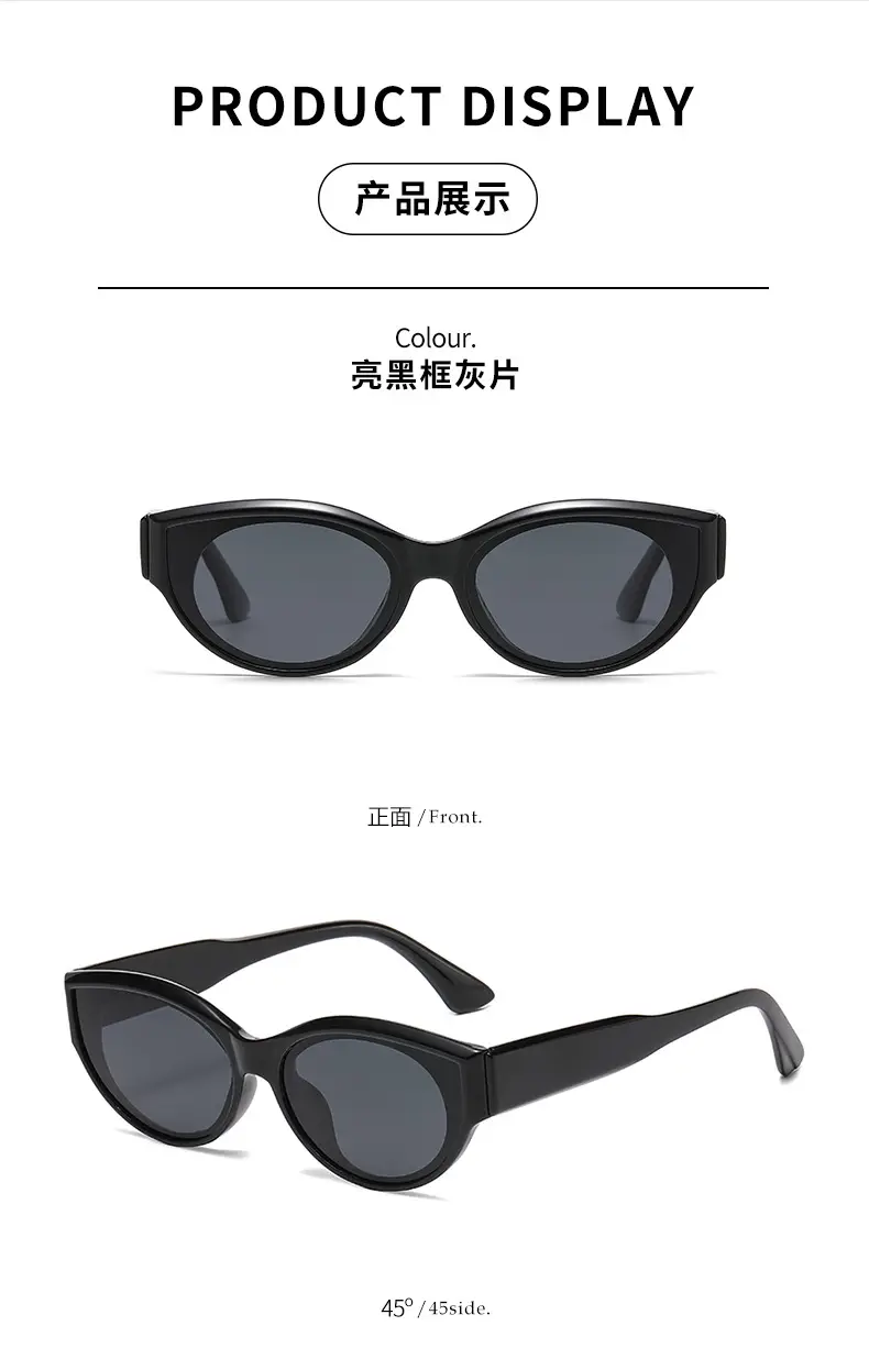 European Cat-Eye Sunglasses Anti-Uv Polarized Face Show β feature 10