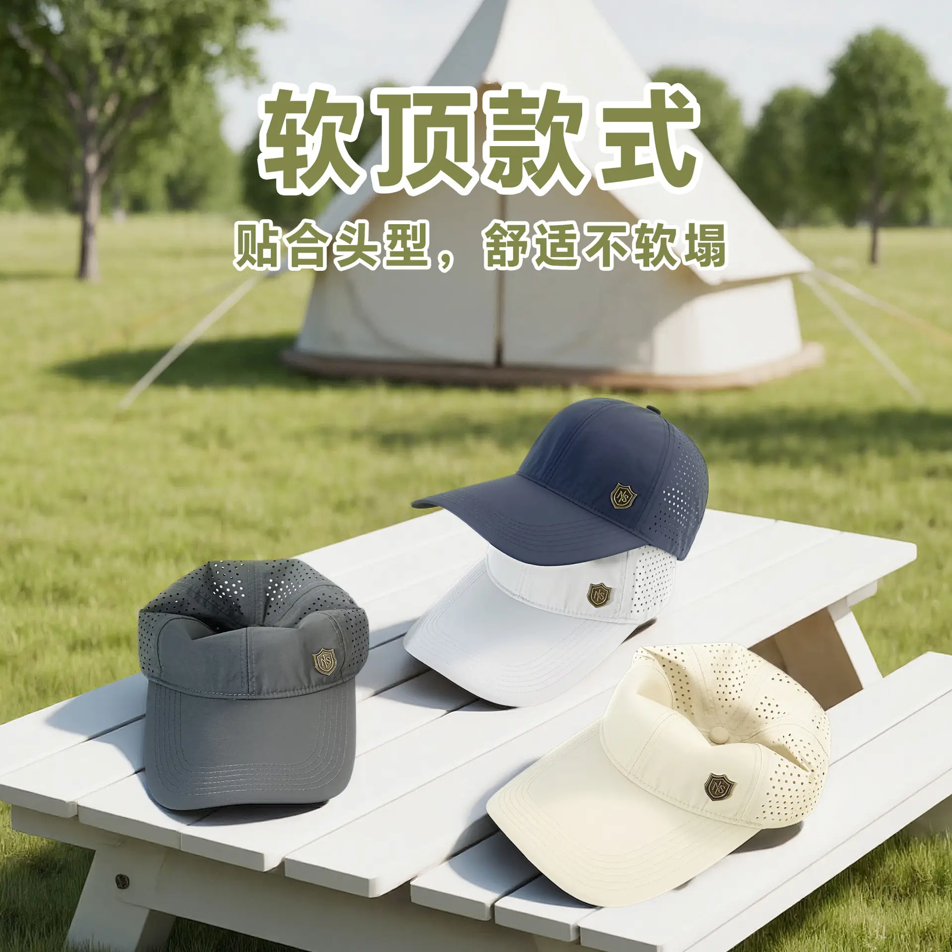 Perforated Soft Sun Visor for Men Women Summer Hiking - Image 9
