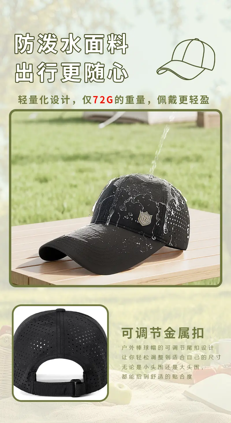 Perforated Soft Sun Visor for Men Women Summer Hiking — feature 10