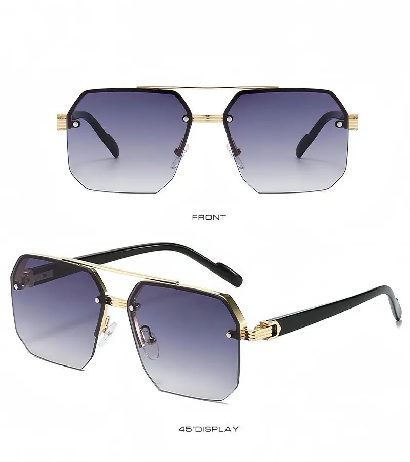 Men's Gradient UV400 Sunglasses Black Gold — feature 20