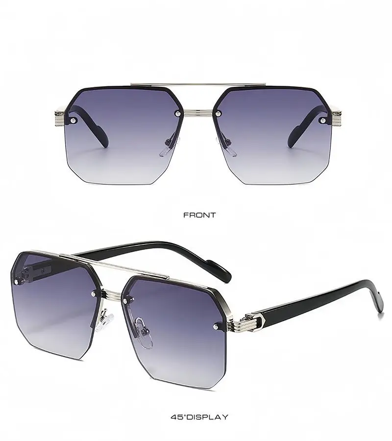 Men's Gradient UV400 Sunglasses Black Gold — feature 21