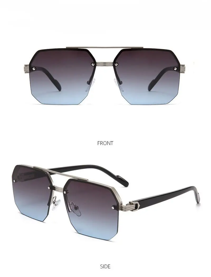 Men's Gradient UV400 Sunglasses Black Gold — feature 23