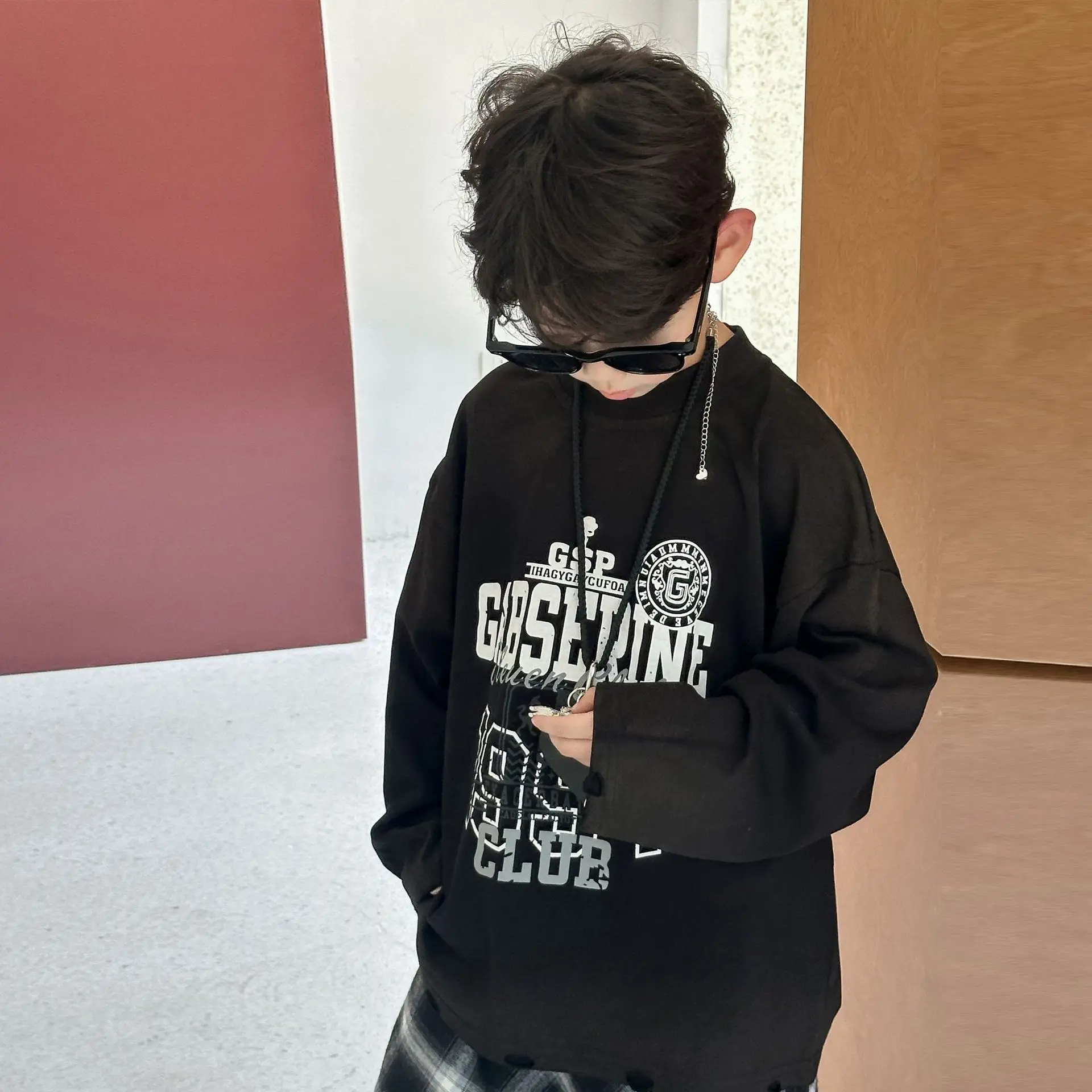 Boys Long Sleeve Yellow Graphic T-Shirt 2025 — feature 14