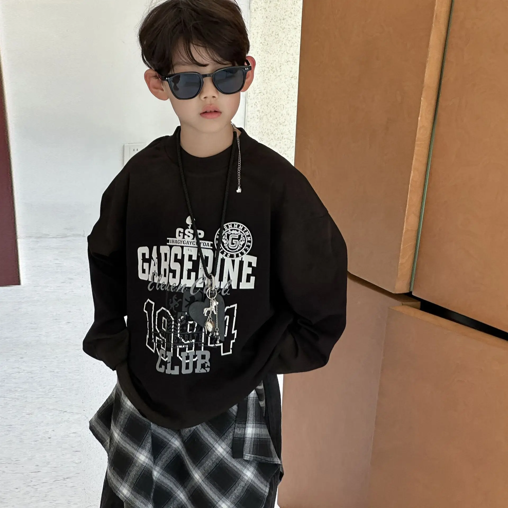 Boys Long Sleeve Yellow Graphic T-Shirt 2025 — feature 4