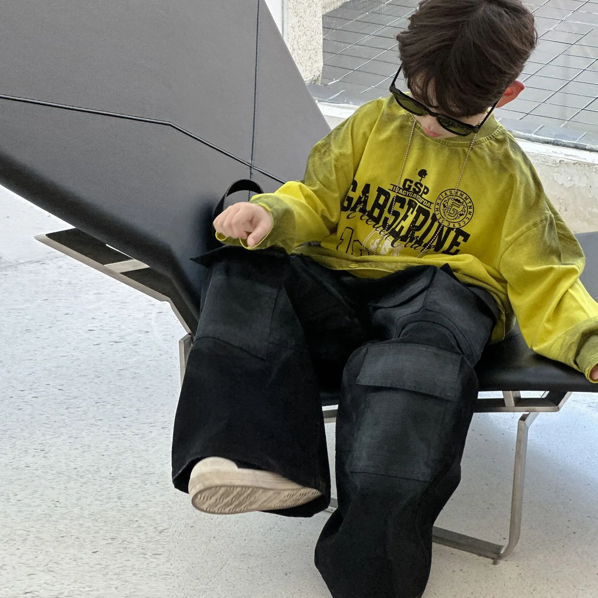 Boys Long Sleeve Yellow Graphic T-Shirt 2025 — feature 6