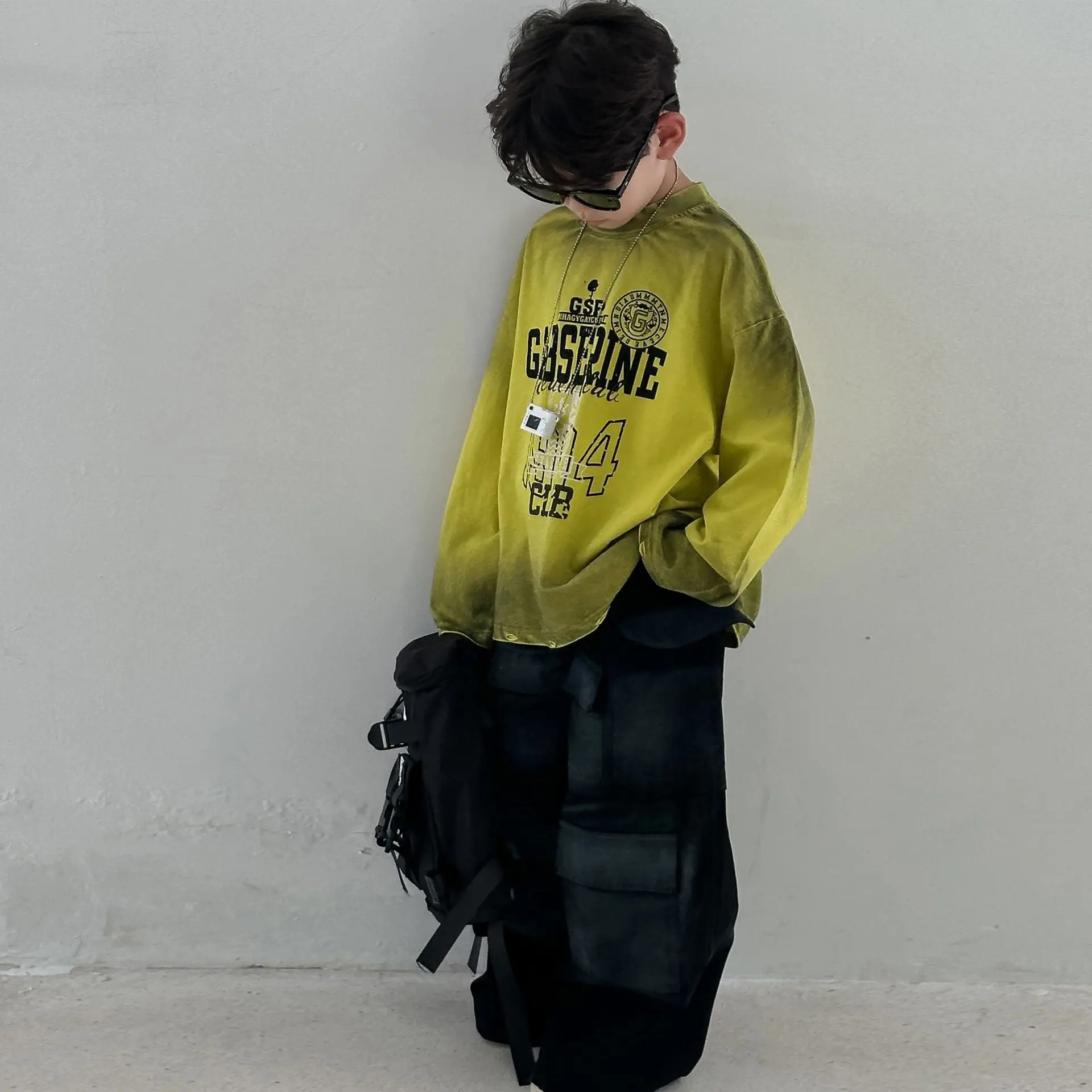 Boys Long Sleeve Yellow Graphic T-Shirt 2025 — feature 9