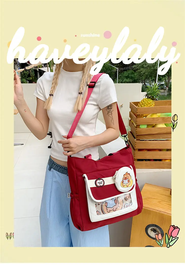 Cute Japanese Style Storage Bag for Girls School — feature 1