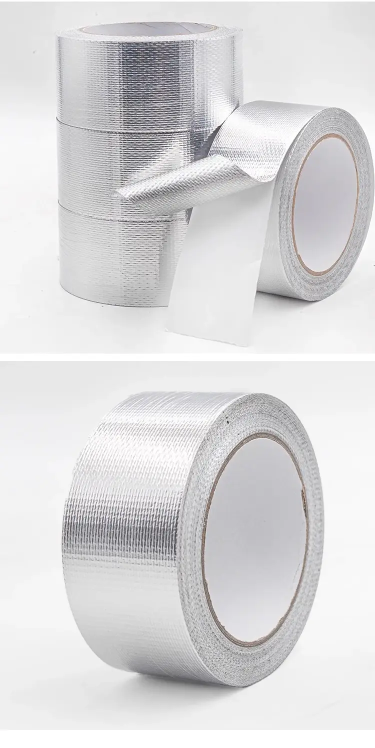 Fiberglass Aluminum Foil Tape for Wrapping and Wrapping Air Conditioner Units, Thickened Waterproof and Sun-Proof Insulation Tape for Pipe Protection — feature 11