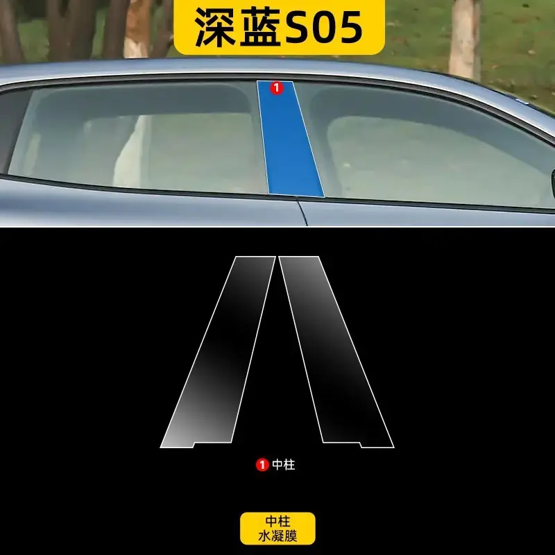 Suitable for Changan Deep Blue S05 Interior Screen Protection Tempered Film, Central Control Film, Car Interior Accessories, Modification Supplies