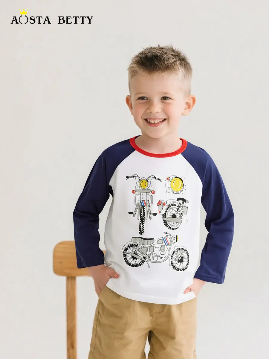 26 Autumn Boys Long Sleeve T-Shirt Cartoon Mechanical Design - Image 2