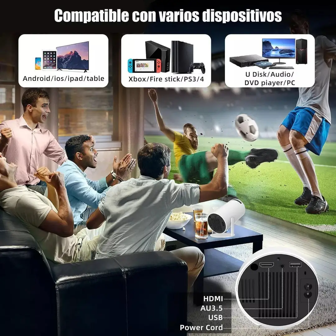 Cross-Border Hy300 Portable Smart Projector 720P H713 Android 11 Lcd Projector Supports High Definition
