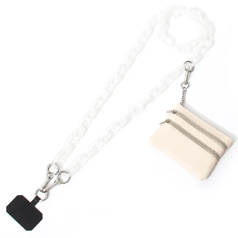 Blue Acrylic Chain Crossbody Bag Strap for Women - Image 10