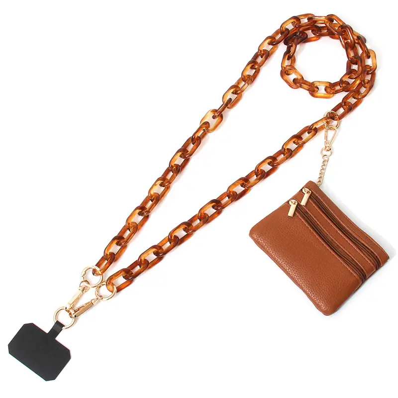 Blue Acrylic Chain Crossbody Bag Strap for Women - Image 11