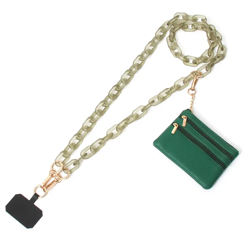 Blue Acrylic Chain Crossbody Bag Strap for Women - Image 2