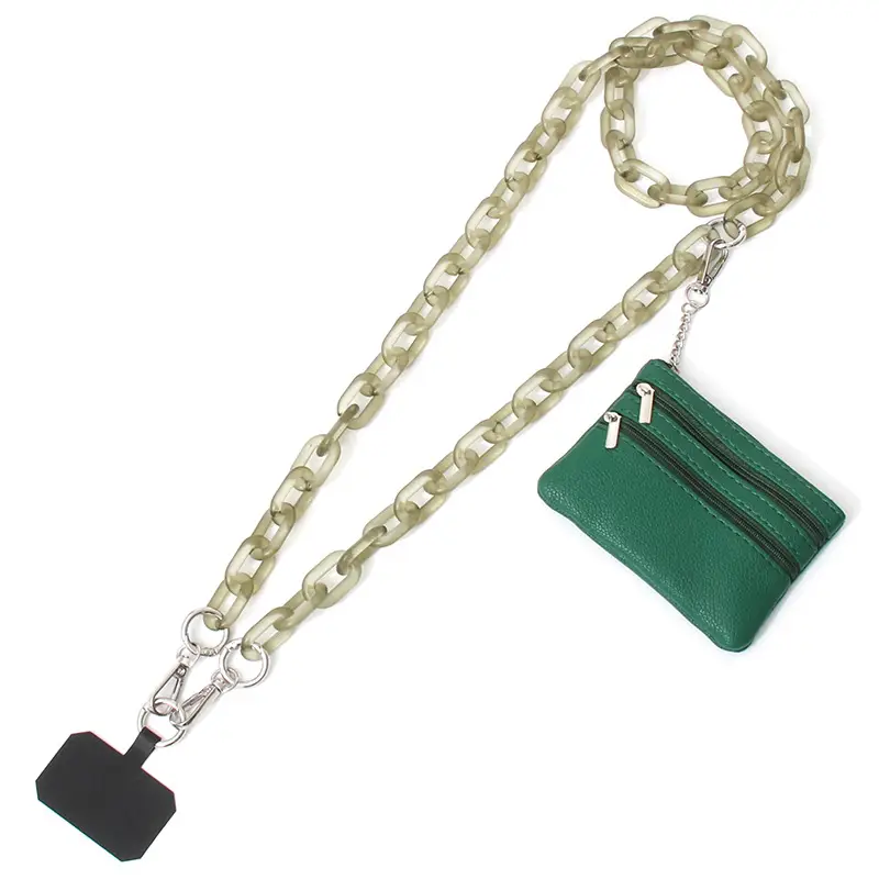 Blue Acrylic Chain Crossbody Bag Strap for Women - Image 3