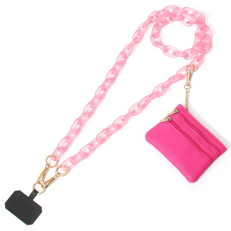 Blue Acrylic Chain Crossbody Bag Strap for Women - Image 4